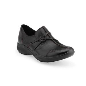 Clarks Wave Runner Casual Black Leather Shoe  Sz 7